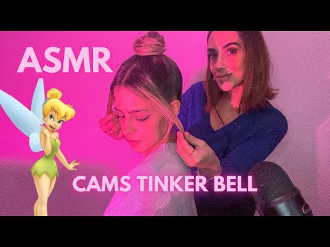 ASMR APLICADO | Transformei a Cams na Tinker Bell (penteado e maquiagem)