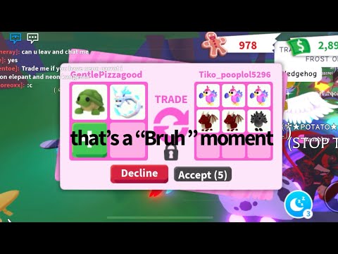 Roblox Adopt me trading video | My sister will determine my trades 🐇🐢  with my 🐕 , Breezy sneezing