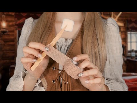 ASMR roleplay | Cowgirl Treats Your Wounds🩹 | Personal Attention, Realistic Layered Sounds