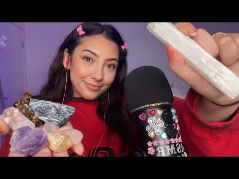 ASMR Unboxing A Crystal MYSTERY BOX!! 💗 ~sound assortment, tapping, scratching~ | Whispered