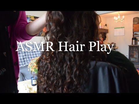 ASMR Hairplay | Styling Hair, Whispering, Real Hair