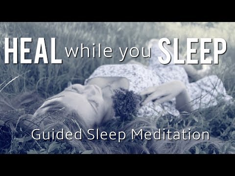 Guided Sleep Meditation & Relaxation for Healing / Black Screen / Healing Sounds