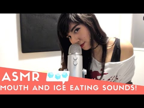 ASMR || Mouth And Ice Eating Sounds || Very Tingly ♥