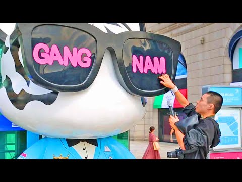 1 MINUTE ASMR in the Street 🇰🇷🚗 [Gangnam]