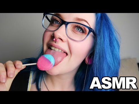 ASMR Cotton Candy Lollipop 💓💙🍭