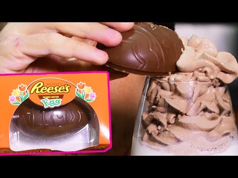 ASMR GIANT Chocolate Egg ! ( FUN CRUNCH ) 초콜릿 달걀 No Talking  | Nomnomsammieboy