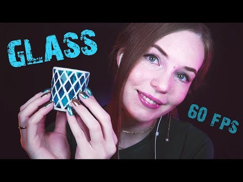 ASMR Candles and Tapping on Glass - Close-Up Whisper and Visuals - 60 fps