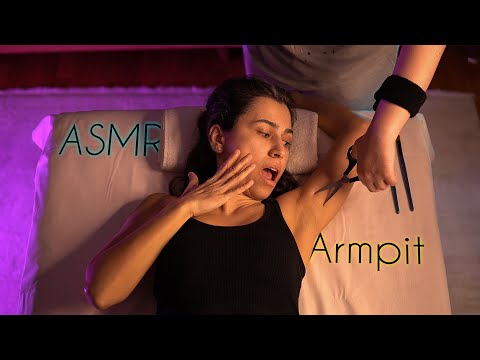 Armpits and Arm Massage with Amazing Asmr Scissors