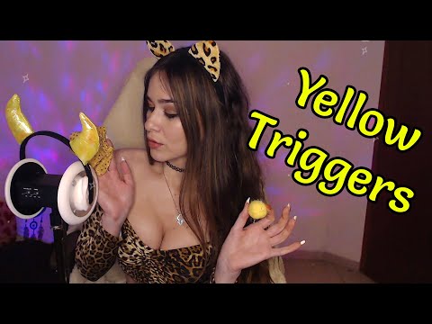 ASMR - Yellow Triggers - 1 hour of pure relaxation 💛