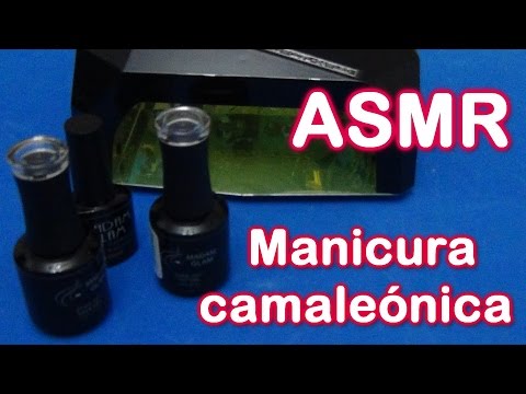 ASMR español manicura camaleónica/nail polish