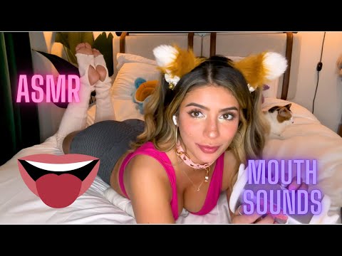 👅 ASMR GF Relaxes You Too Sleep with BEST Mouth Sounds  👀