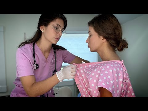 ASMR 2 Hours Real Person Full Body Exams Scalp Check, Back Measuring, Women's Health for Sleep