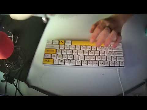 ASMR Keybord Sounds with Tapping, Scratching, and Triggers