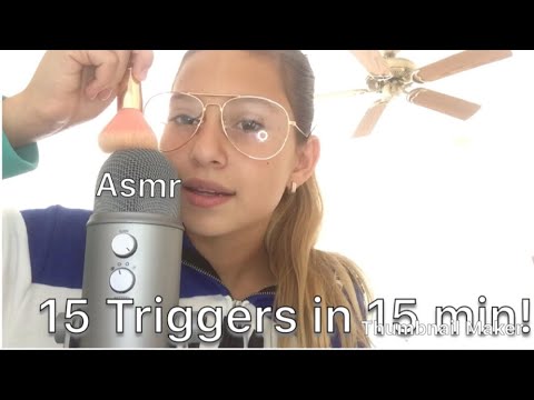 Asmr 15 Triggers In 15min!