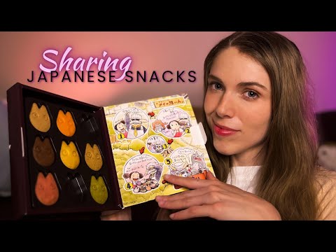 ASMR | Let's Hang Out and Share the Snacks I Got in Japan | Soft Spoken, Show & Tell