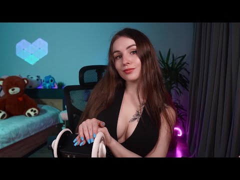 ASMR 3DIO EAR BRUSHING & EAR TAPPING & EAR MASSAGE | FLUFFY EARS and BOX SCRATCHING