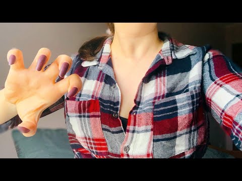 ASMR: AGGRESSIVE SHIRT SCRATCHING INSIDE & OUT 🍇💜 THE CHESTBURSTER™ (No talking) for study and sleep