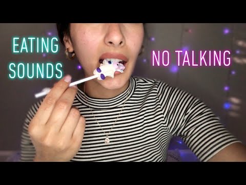 ASMR EATING JELLY POP + MARSHMALLOW MOUTH SOUNDS (no talking)