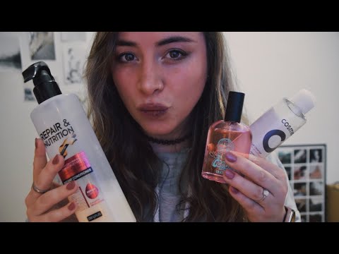 ASMR Liquid, tapping and mouth sounds (inaudible whisper)