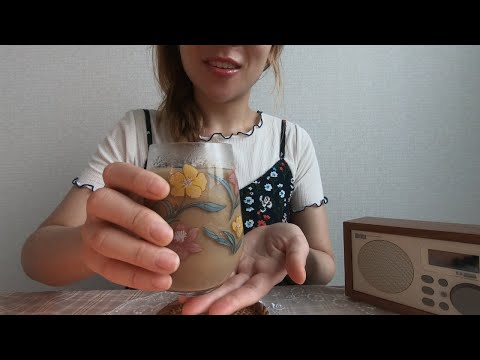 ASMR 친구랑 카페에서 수다Role paly ㅣ Chatting with a friend Role PlayㅣTalking, Tapping, Lipstick Lid Sounds