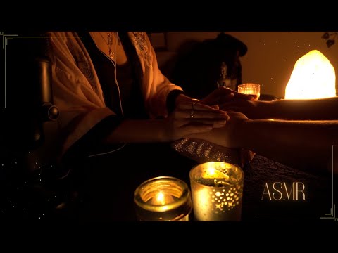ASMR Masaje Relajante de Manos 😴 ASMR Visual | HD 4K | Sonido de FUEGO 🪵