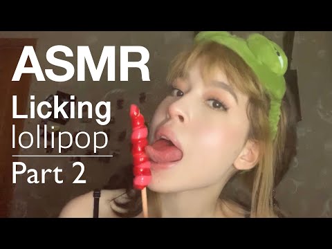 ASMR Licking Lollipop PART 2 | mouth sounds | АСМР Ликинг чупа-чупс, леденец | звуки рта ЧАСТЬ 2