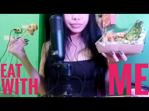 ASMR | Eat With Me! Salmon Sashimi, Fried Octopus, Kimchi (Mouth Sounds, Whispers, Soft Spoken)