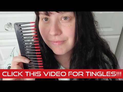 #ASMR Comb the camera .. Whispering ... Tapping .. CLICK THIS VIDEO FOR TINGLES!
