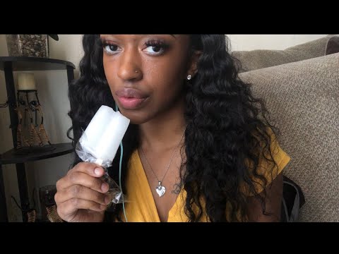 500 Subscribers! 🥰 ASMRLOVE Popsicle eating!!