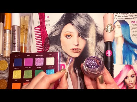 ASMR Applying Makeup to Magazines (Whispered) #5