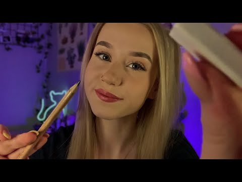ASMR You’re My Canvas/Drawing On You 🎨 (Measuring, Inaudible Whispering, Layered Sounds)
