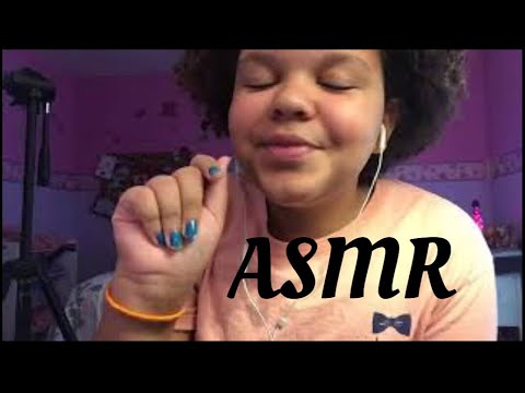 ASMR- unintelligible whispering| mic brushing