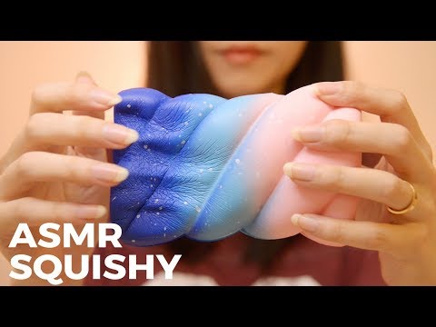 ASMR Soft Squishy | Sticky, Crinkle, Cutting Sounds (No Talking)