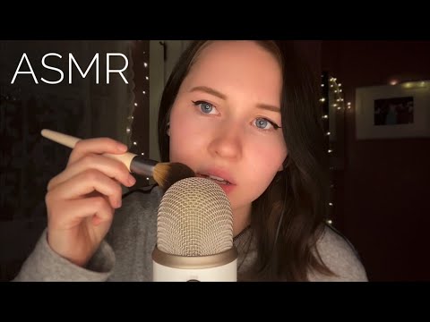 ASMR~Slow/Gentle Mouth Sounds and Mic Brushing For The Background✨ (30 Min No Talking)