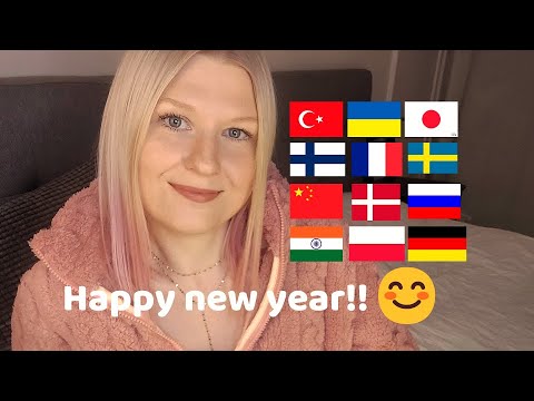 "Happy new year!" in 16 Languages! 😅Ukrainian, Swedish, German, Spanish, Polish, Finnish, Russian! +