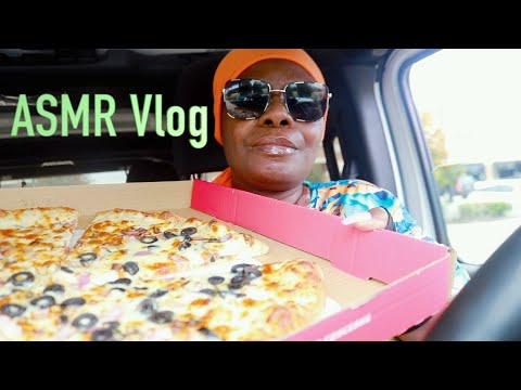 ASMR Vlog Pizza Cooking Organizing Makeup Drive In The Rain Sounds