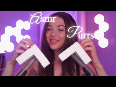 🌸Relaxing ASMR🌸 Cat Purring and Tapping Sounds for Deep Sleep🌸