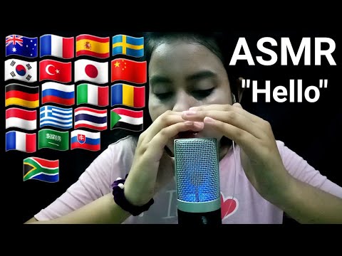 ASMR In 20 Different Languages Saying "Hello"