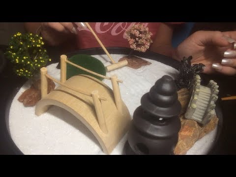 ASMR Zen Garden Unboxing and Relaxing Sounds| Tapping, Sand Sounds, Etc.