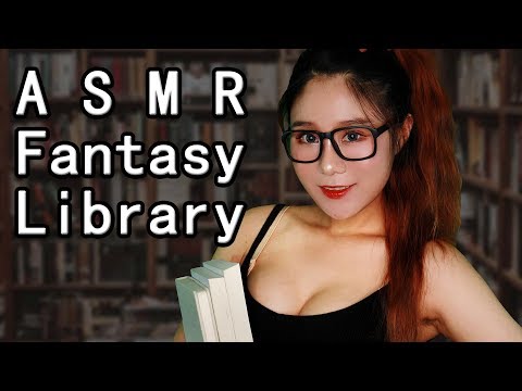 ASMR Librarian Role Play Fantasy Library Help You Sleep Soft Spoken & Triggers