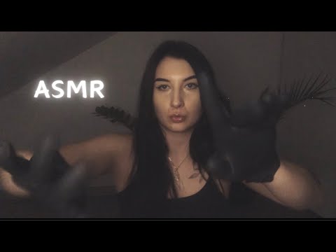 ASMR | GLOVES SOUNDS WITH HAND MOVEMENTS AND TONGUE CLICKING