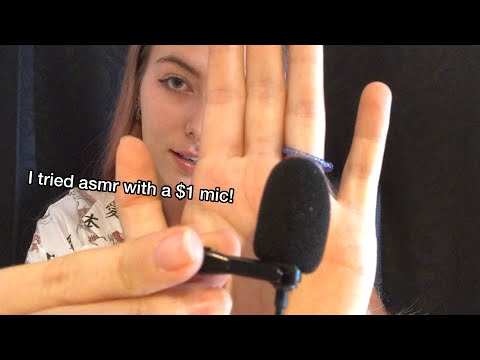 ASMR| I tried asmr with a $1 Mic !