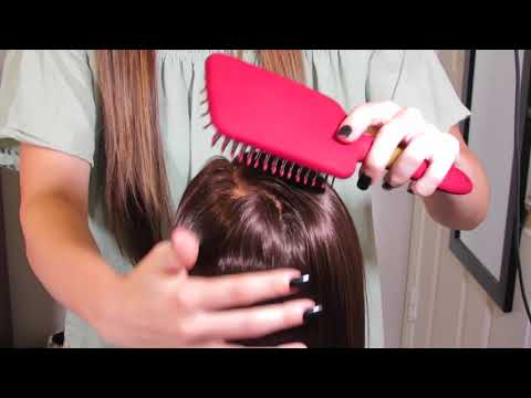 ASMR Hair Play and Scalp Check | whispered | hair brushing