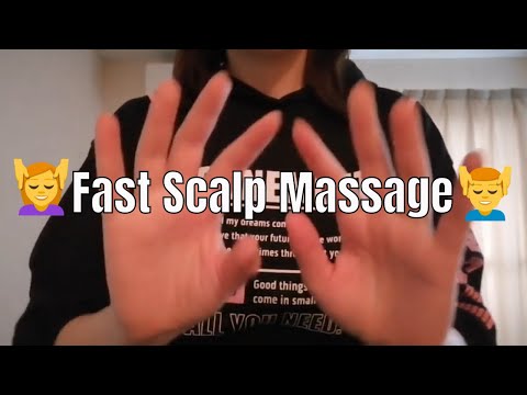⭐ASMR Fast Scalp Massage - (No Talking, Hand Movements, Lofi)