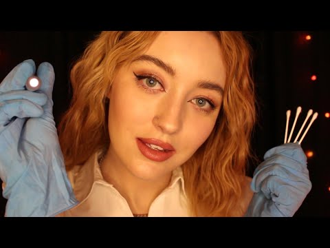 ASMR Medical Face Exam + Face Touching - Roleplay