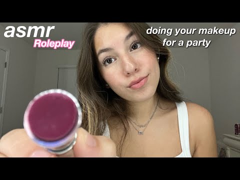 LoFi ASMR|Doing Your Makeup For A Party Roleplay