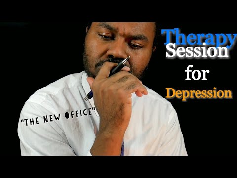 ASMR Psychologist Roleplay "Therapy Session for Depression (The New Office)"