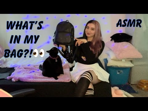ASMR | What’s in my bag?! | Lots of Tapping Sounds ♡