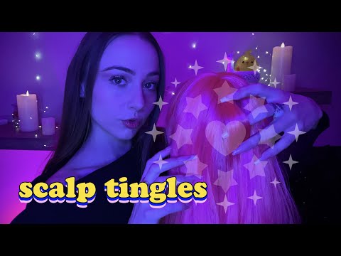 ASMR Doing Your Hair for Valentine's Day 💘☆ hairplay w/ scalp massage 💘☆