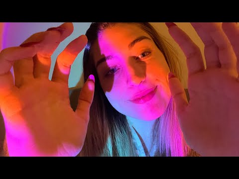 Lofi ASMR Mouth Sounds & Hand Movements (gum chewing, shadows, whispers) 🌈🩷🌙🌷
